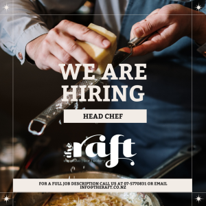 Head Chef Wanted at The Raft